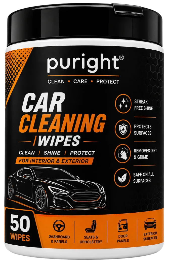 50 Pulls Canister Pack Car Cleaning Wipes