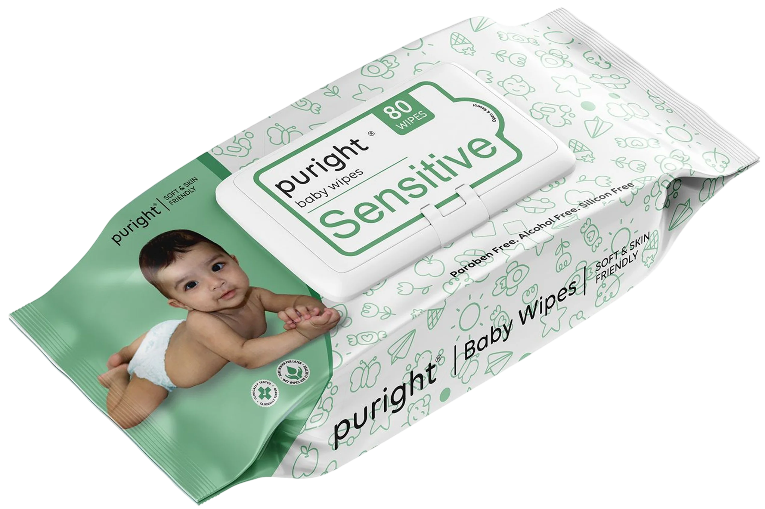 80 Pulls Pack Baby Wipes