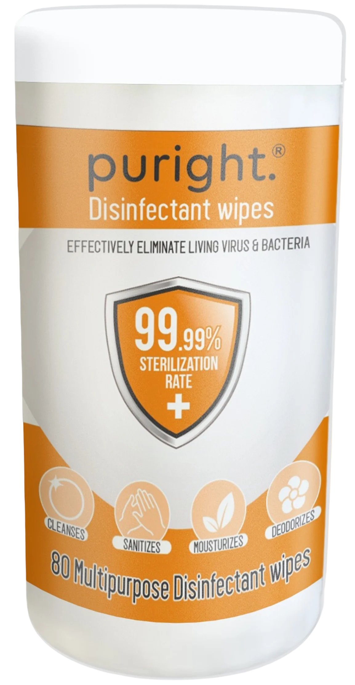 80 Pull Canister Disinfectant Wipes